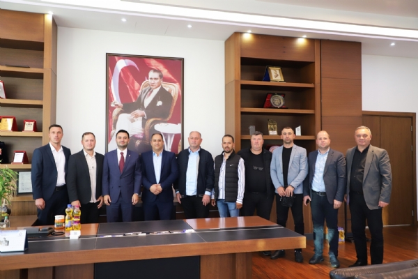 Besuch der Delegation aus Nordmazedonien bei unserem Kammerprsidenten zzet Volkan